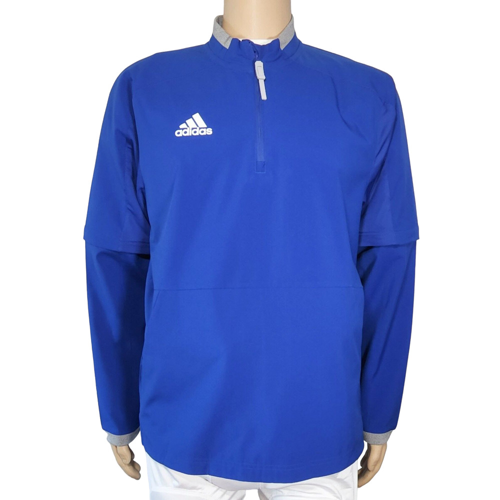Adidas Fielder's Choice Batting Cage Jacket w/ Convertible Sleeves NWT Small